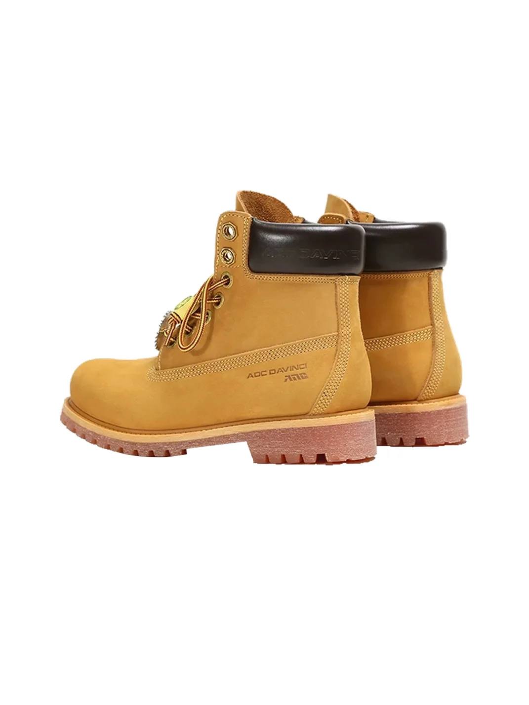 ADC | Yellow Nubuck Leather Work Boots With Shoe Covers