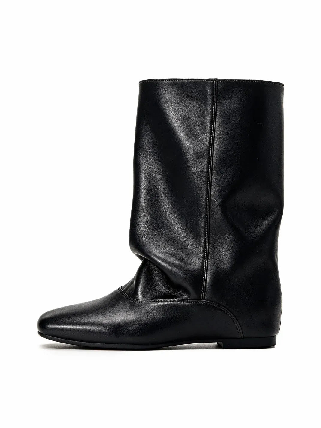 MIAOLV | Retro Square Toe Wide Calf Boots