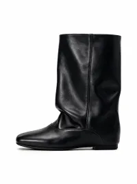MIAOLV | Retro Square Toe Wide Calf Boots