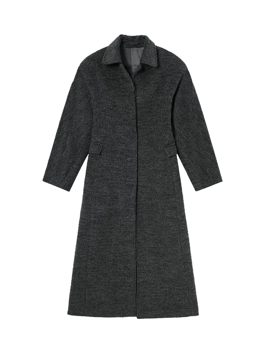 CLP | Dark Gray Long Cocoon Coat