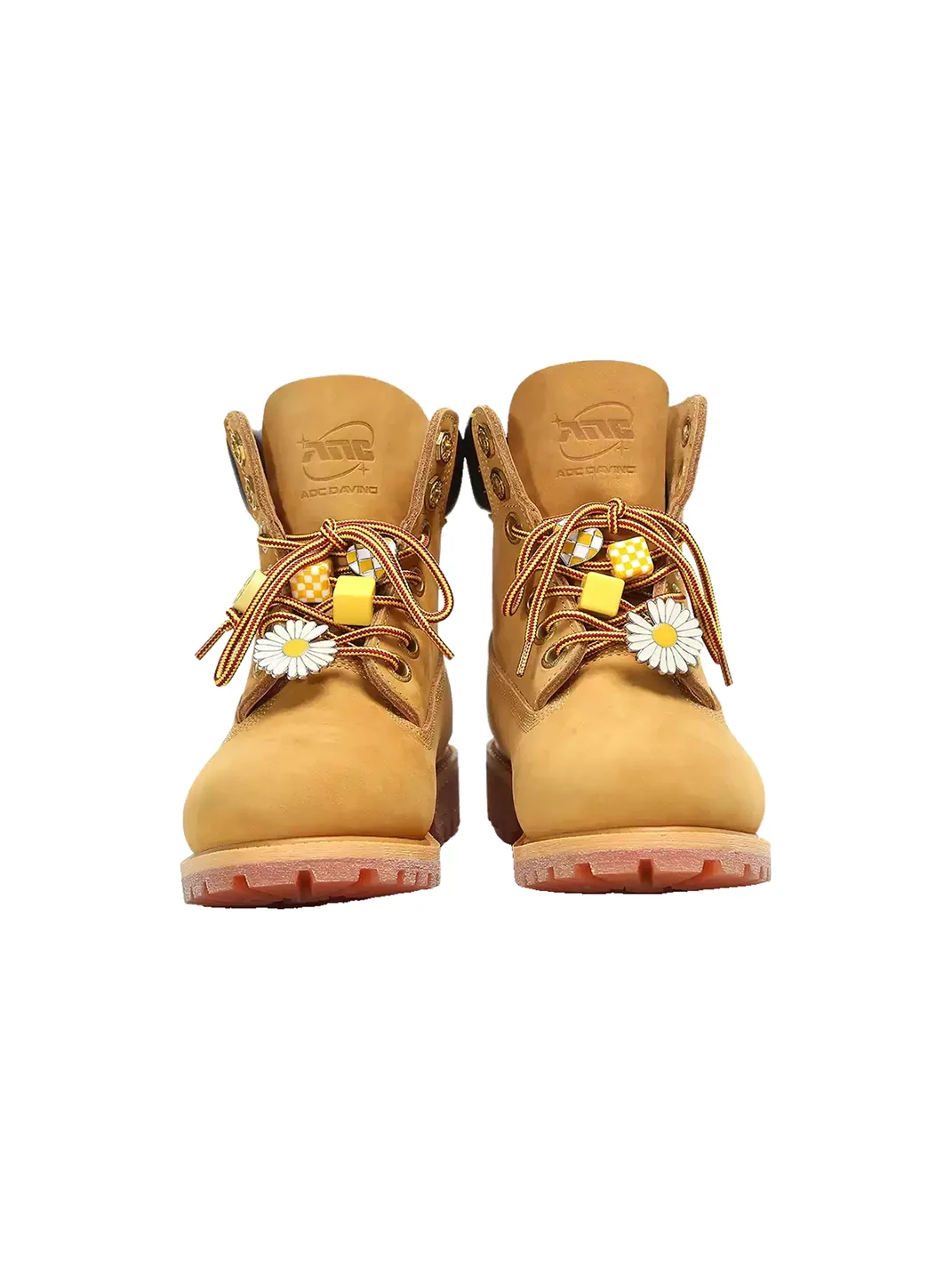 ADC | Yellow Nubuck Leather Work Boots With Shoe Covers