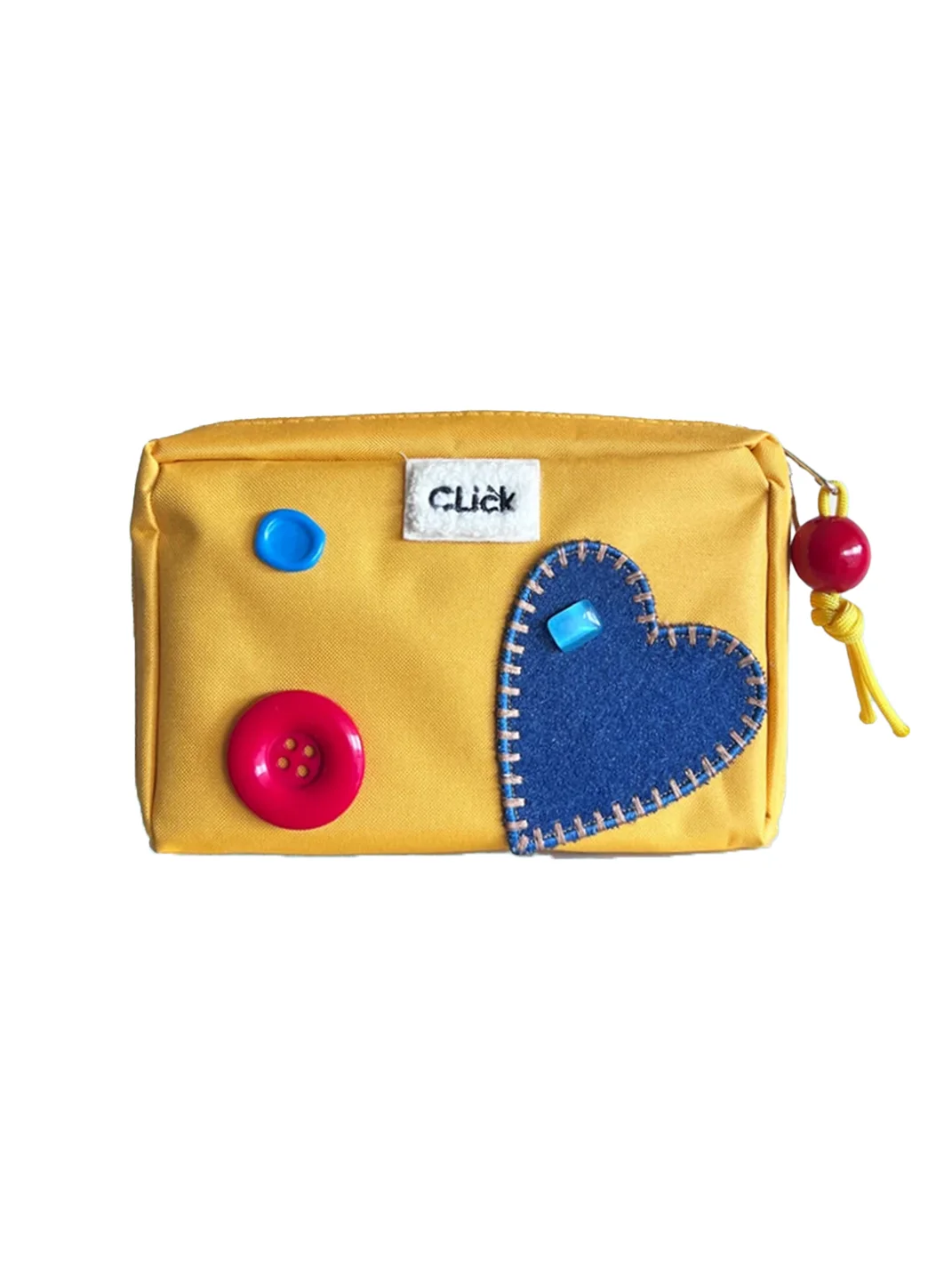 Click | Heart Patch Multi-Compartment Travel Organizer Pouch