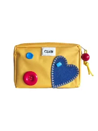 Click | Heart Patch Multi-Compartment Travel Organizer Pouch