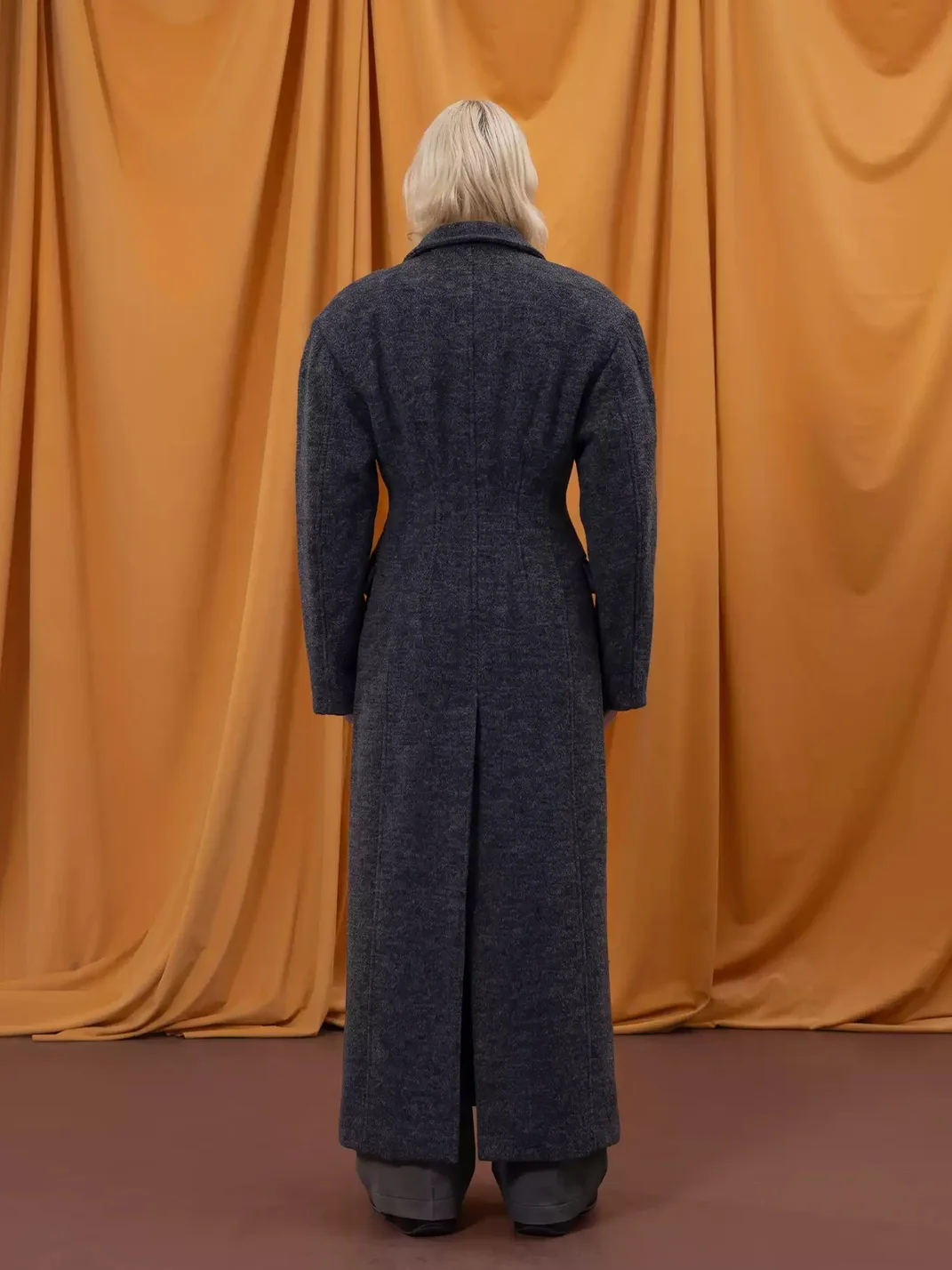 CLP | Dark Gray Long Cocoon Coat
