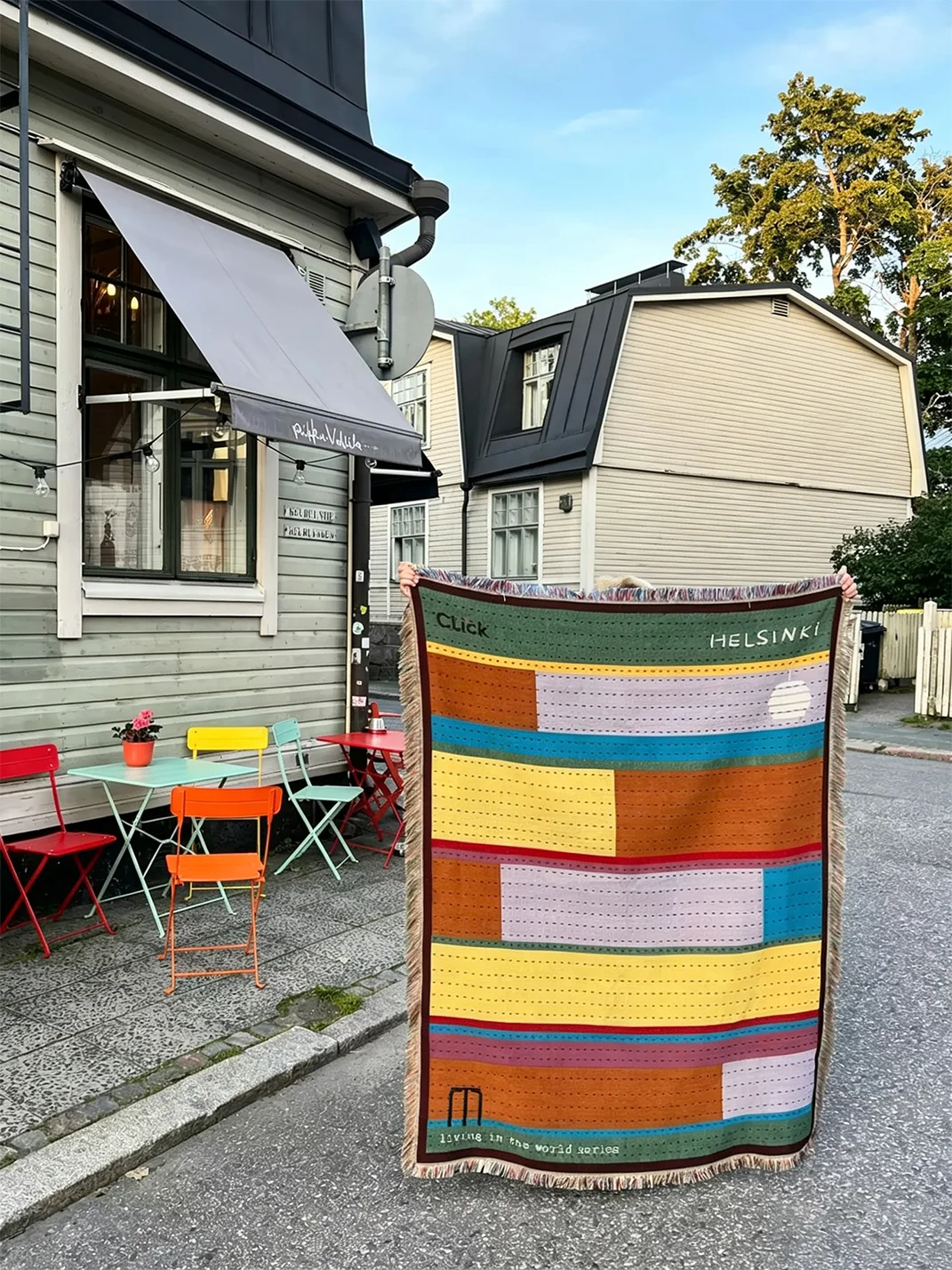 Click | Colorful Nordic Retro Knitted Sofa Blanket