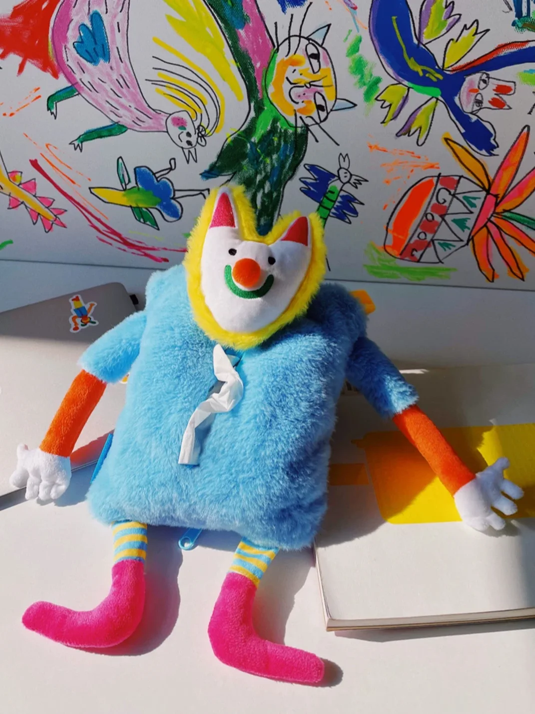 Uodycoco | Plush Cartoon Car Tissue Holder