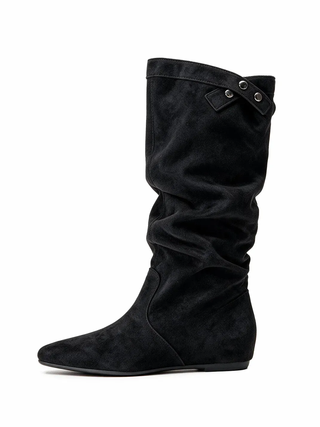 MIAOLV | Retro Pointed Toe Slouchy Tall Boots