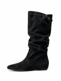 MIAOLV | Retro Pointed Toe Slouchy Tall Boots