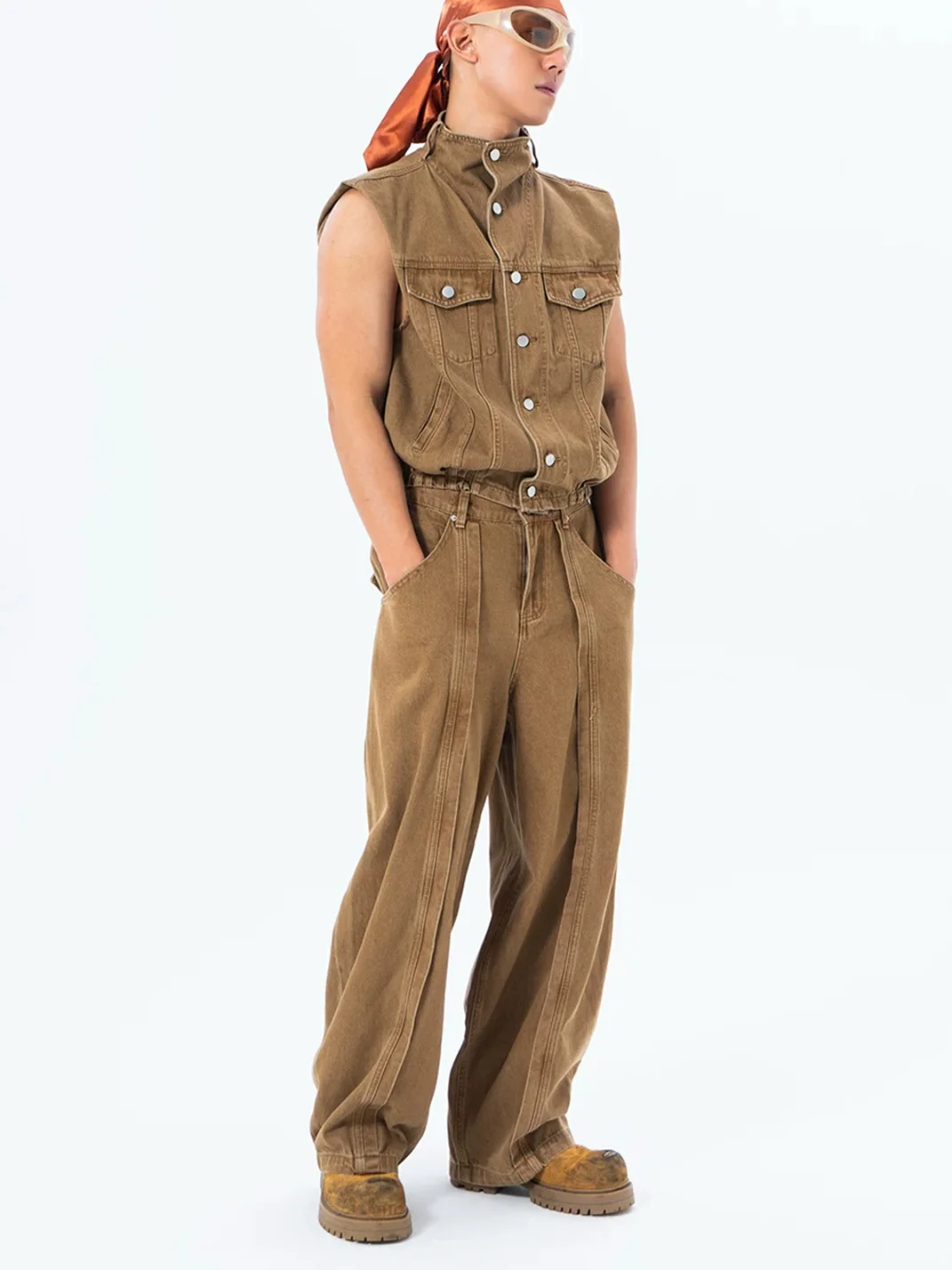 CLP | Pleated Relaxed Wide-Leg Jeans