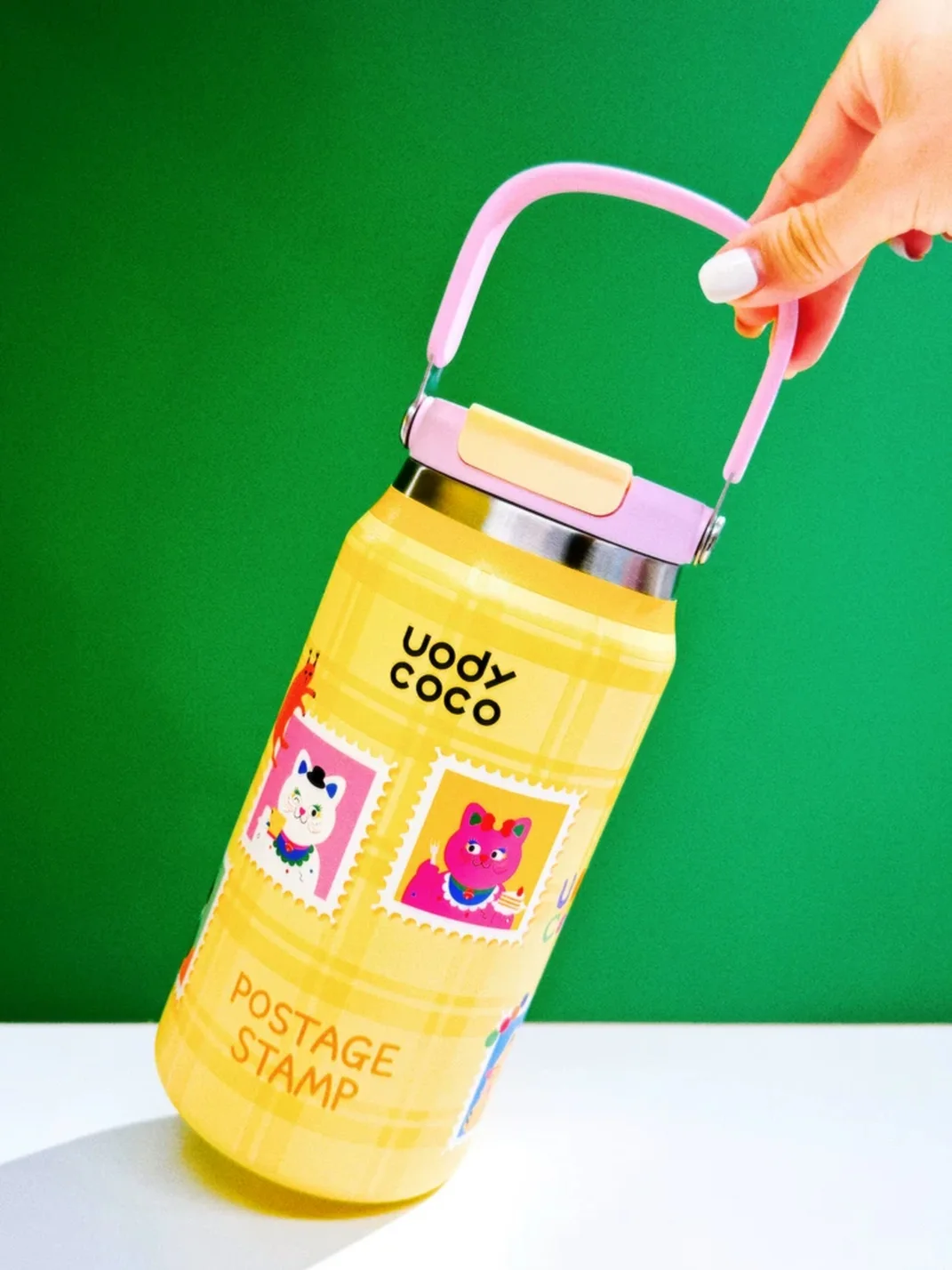Uodycoco | Cute Cartoon Portable Insulated Water Bottle