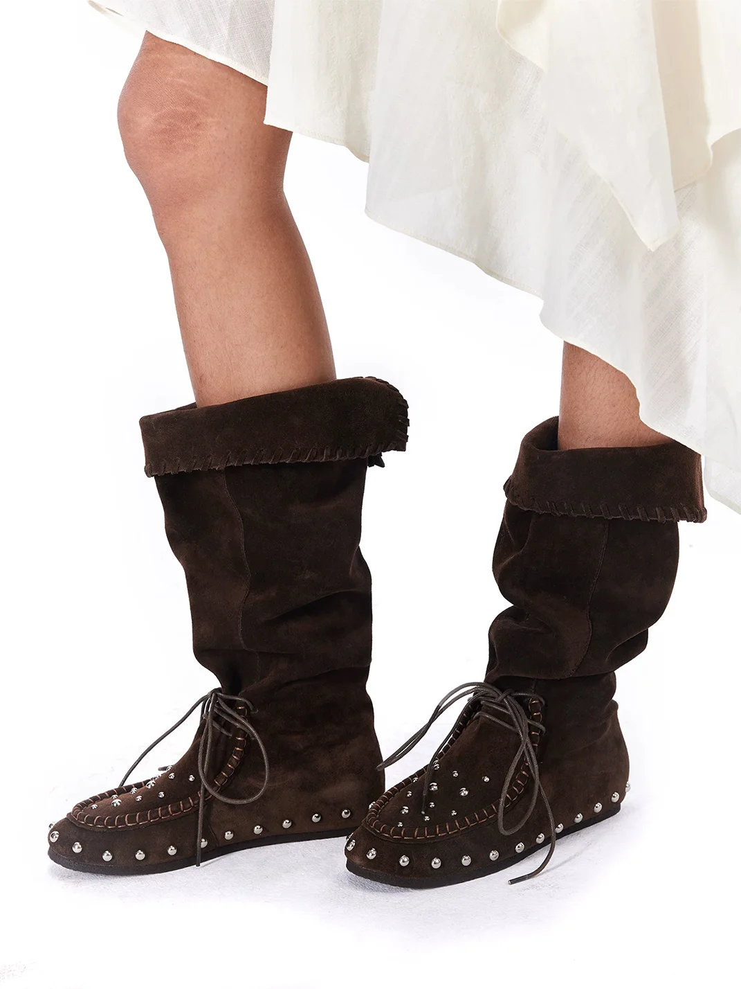 Arcadiagyal | Convertible Fold-Over Slouch Tall Boots