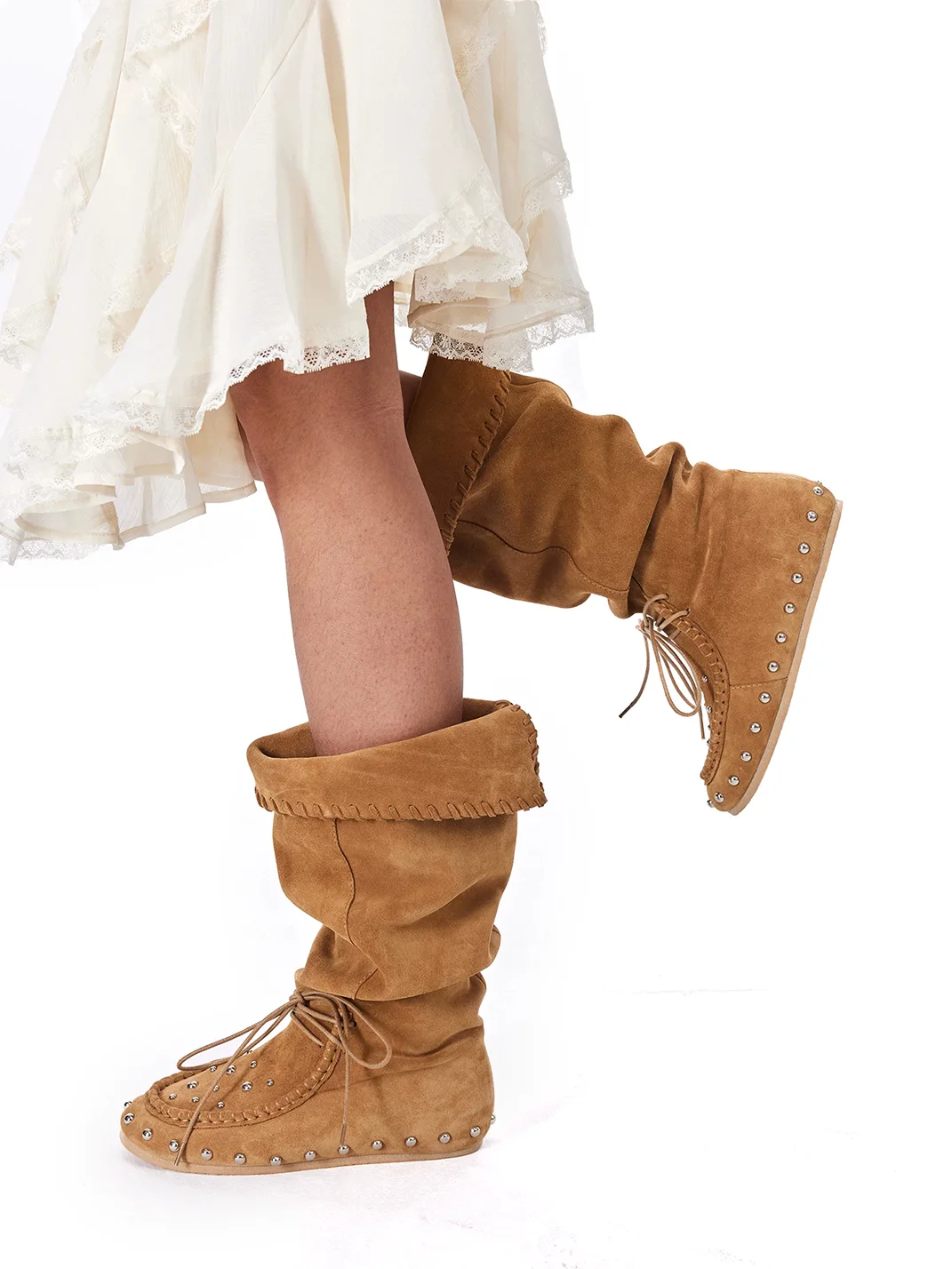Arcadiagyal | Convertible Fold-Over Slouch Tall Boots