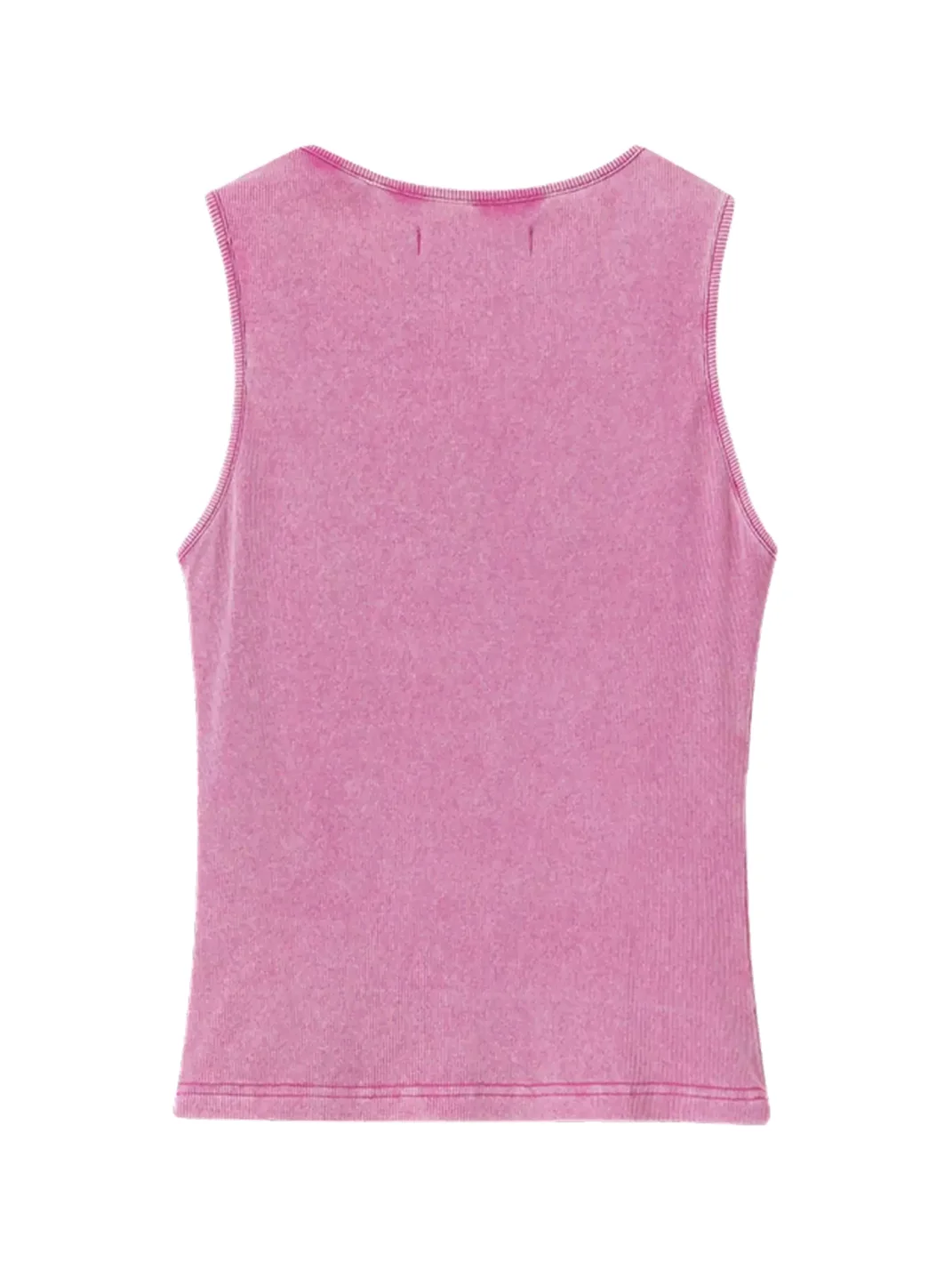 GOST | Asymmetric Letter Print Ribbed Tank Top
