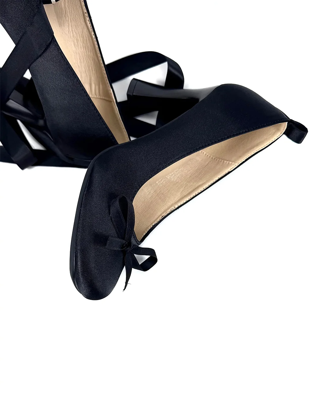 Dolly Bae | Satin Bow Ribbon Mary Jane Heels