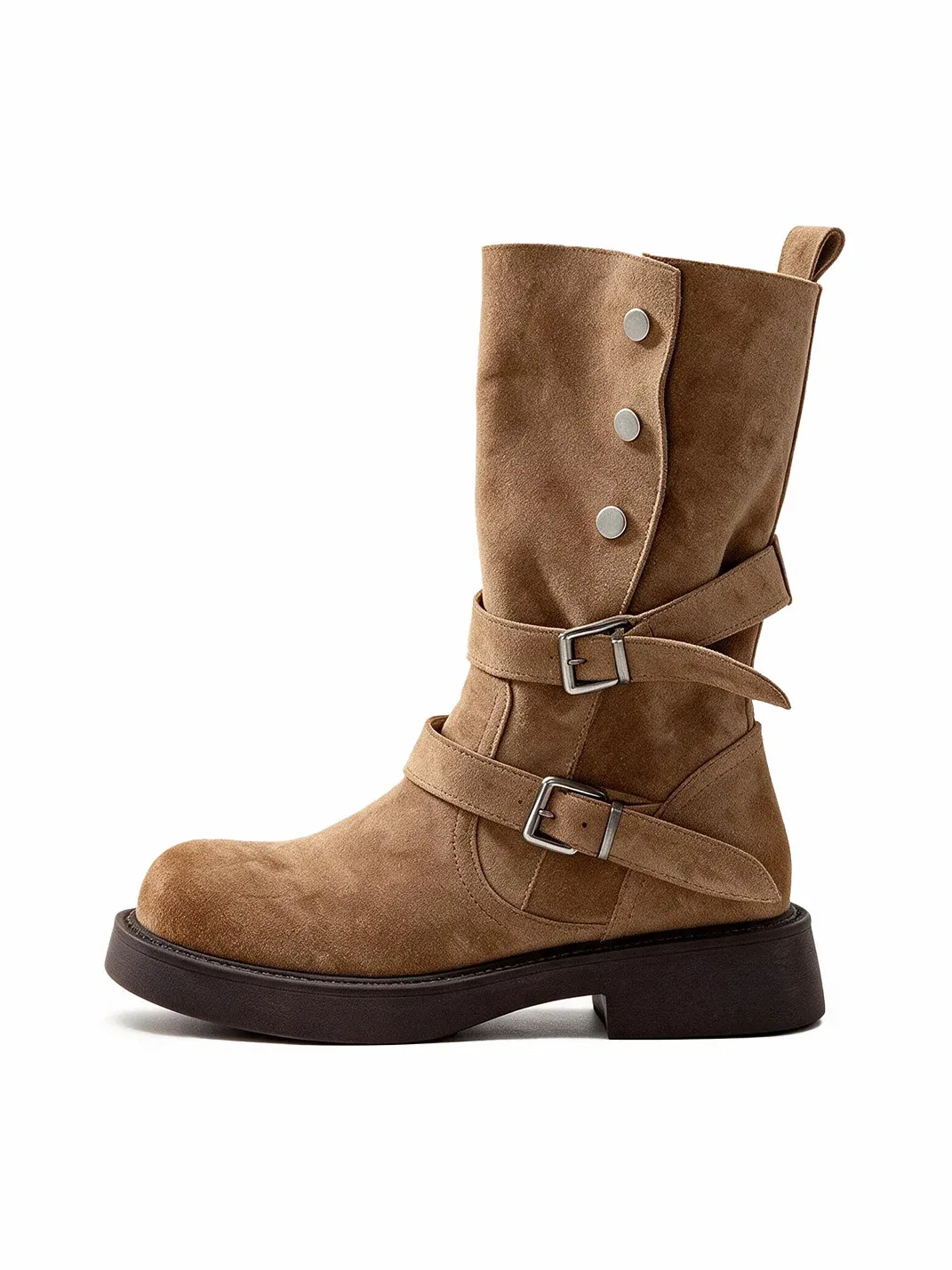 MIAOLV | Vintage Platform Mid-Calf Cowboy Boots