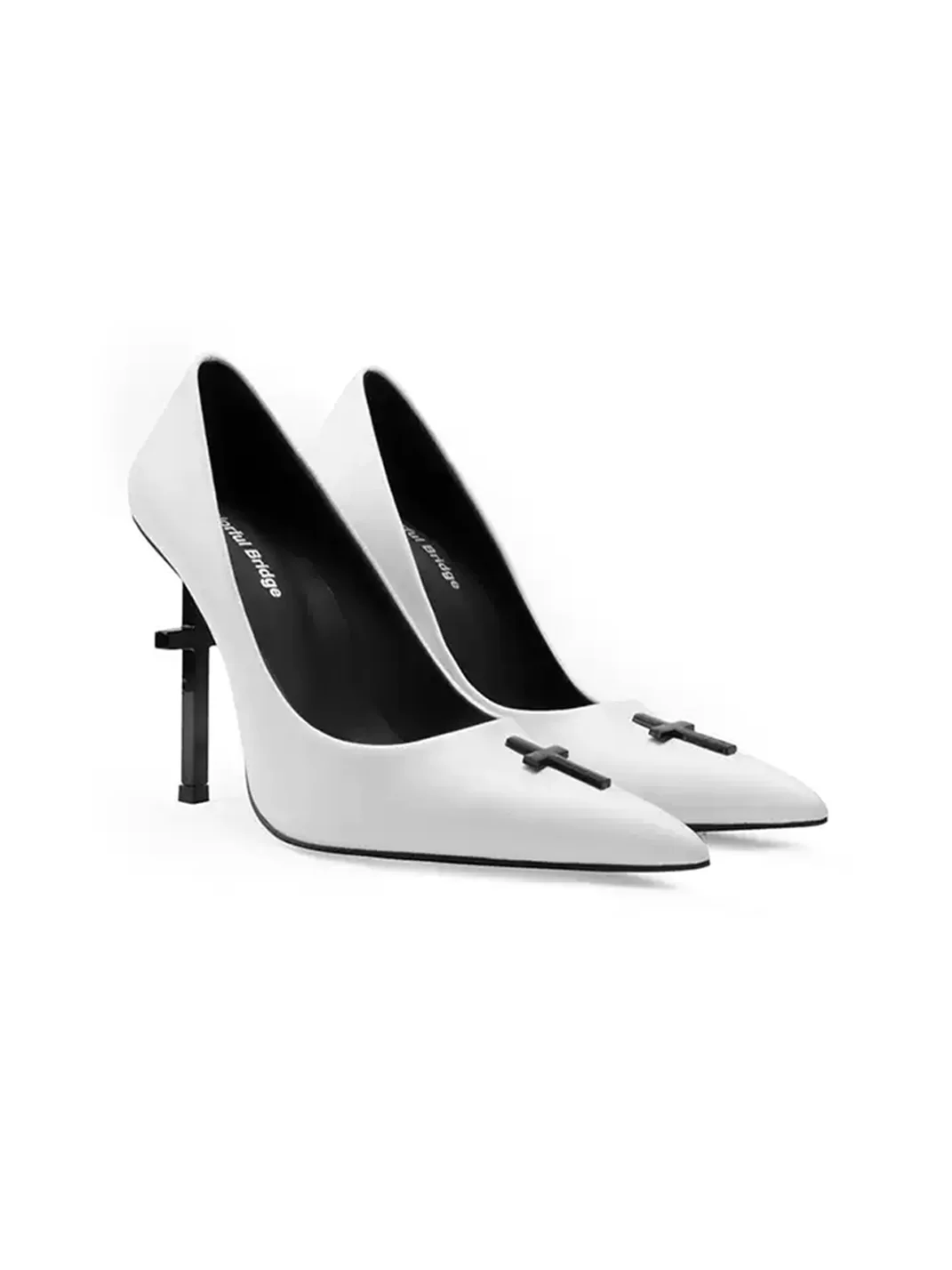 Colorful Bridge | Crucifix Pointed-Toe Wedding Heels