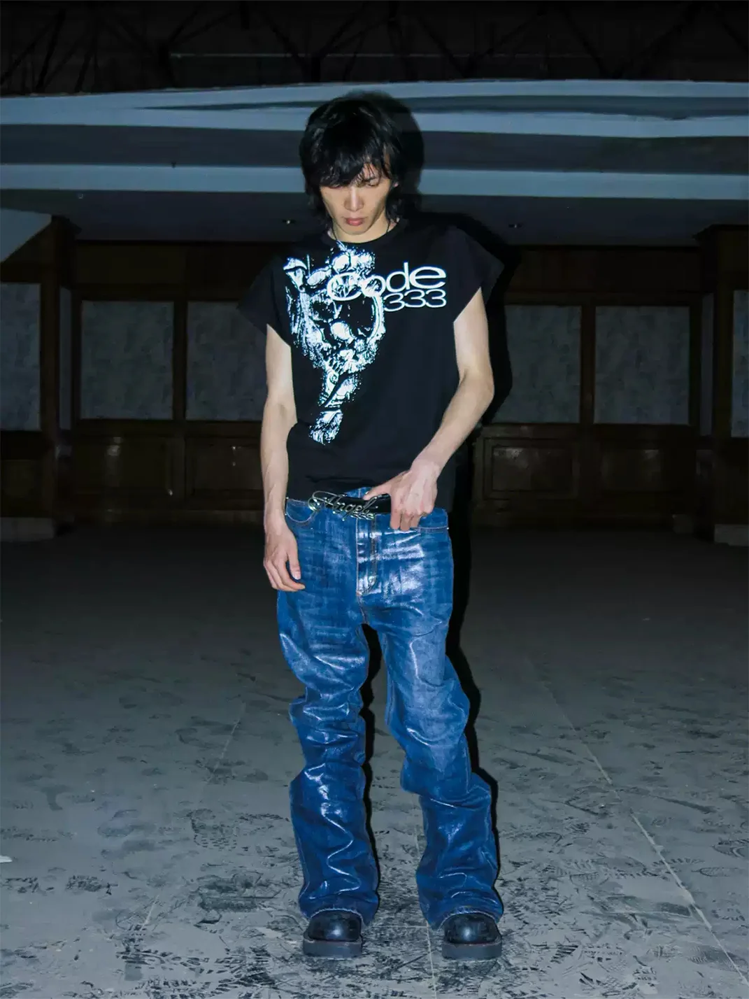 PCCVISION | Skull Graphic Crew Neck Short Sleeve T-Shirt