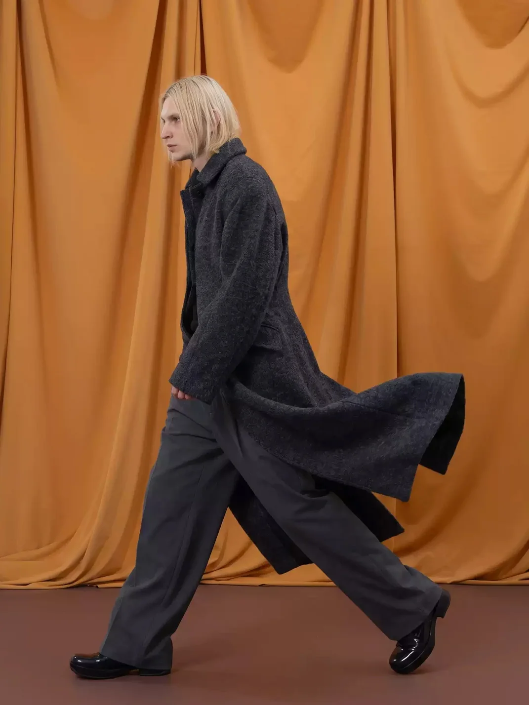 CLP | Dark Gray Long Cocoon Coat