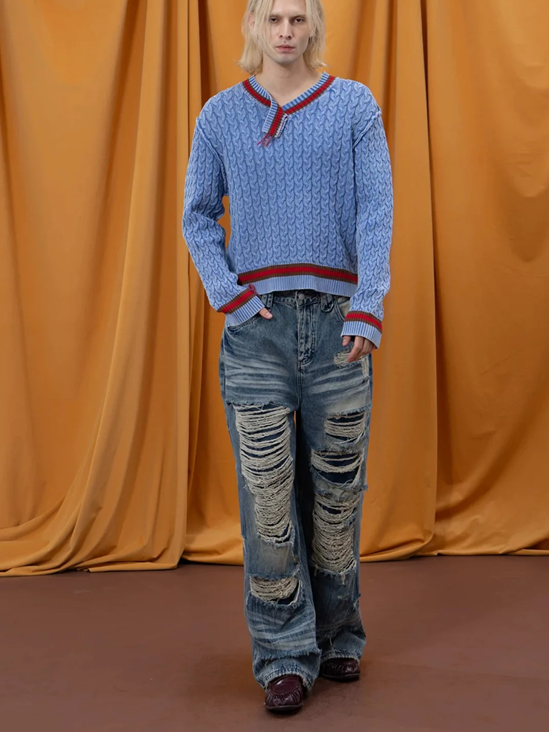 CLP | Distressed Wide Leg Jeans