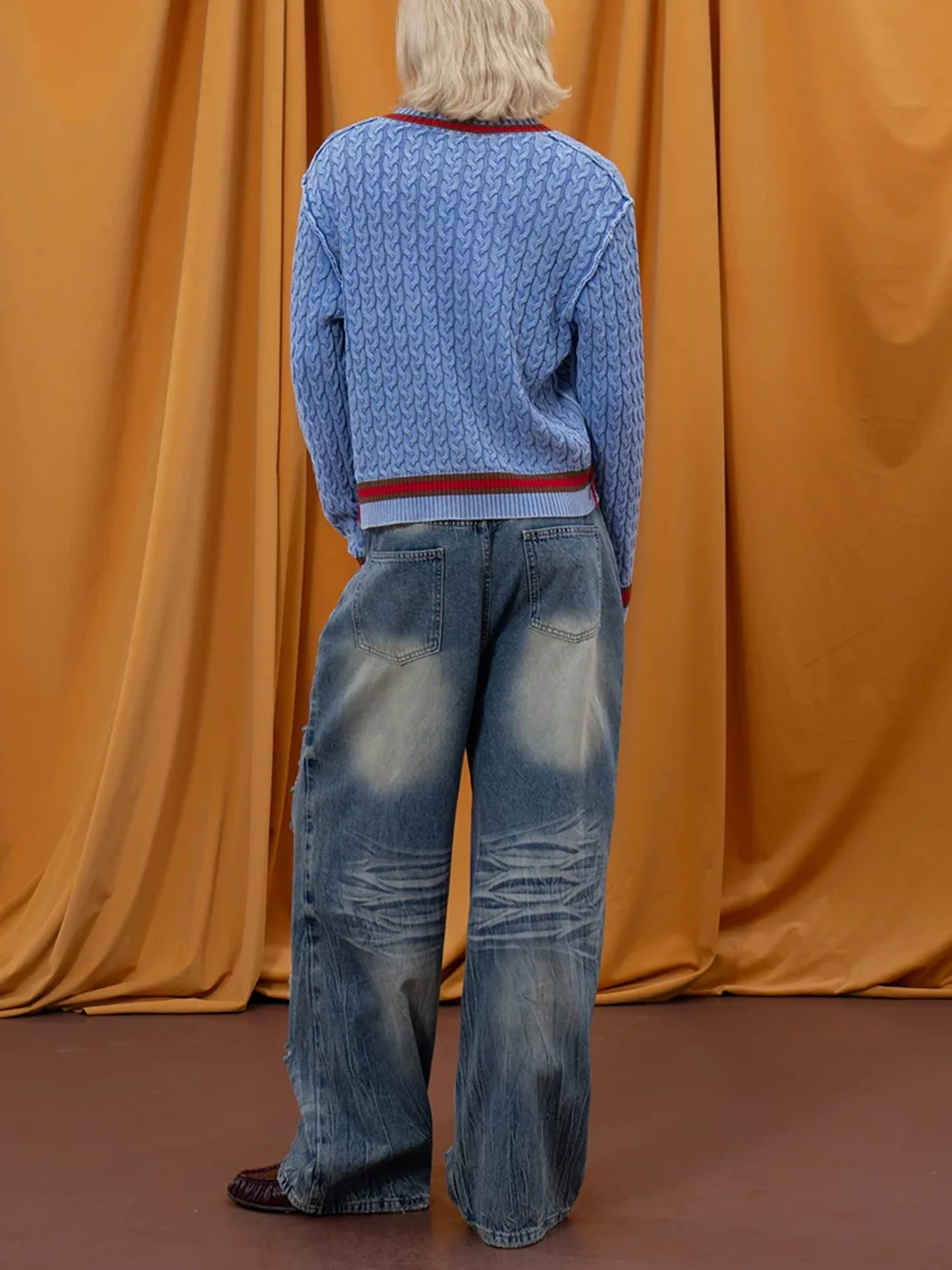 CLP | Distressed Wide Leg Jeans