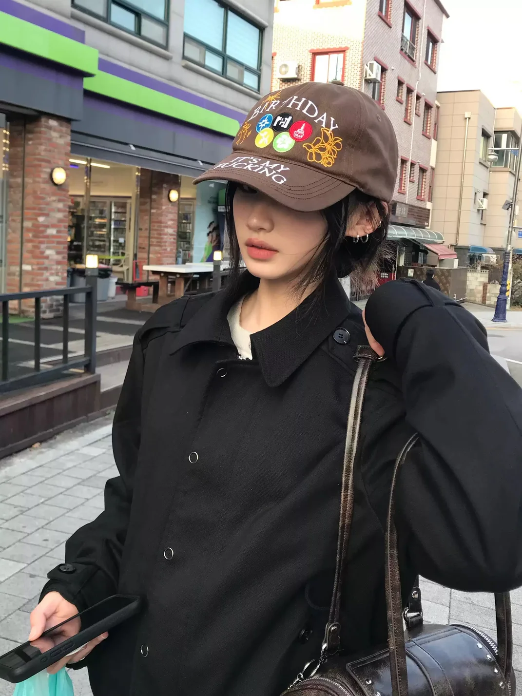 REDRINSE | Birthday Embroidered Curved Brim Baseball Cap