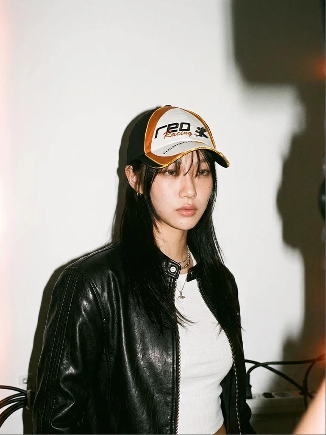 REDRINSE | Colorblock Embroidered Racing Cap