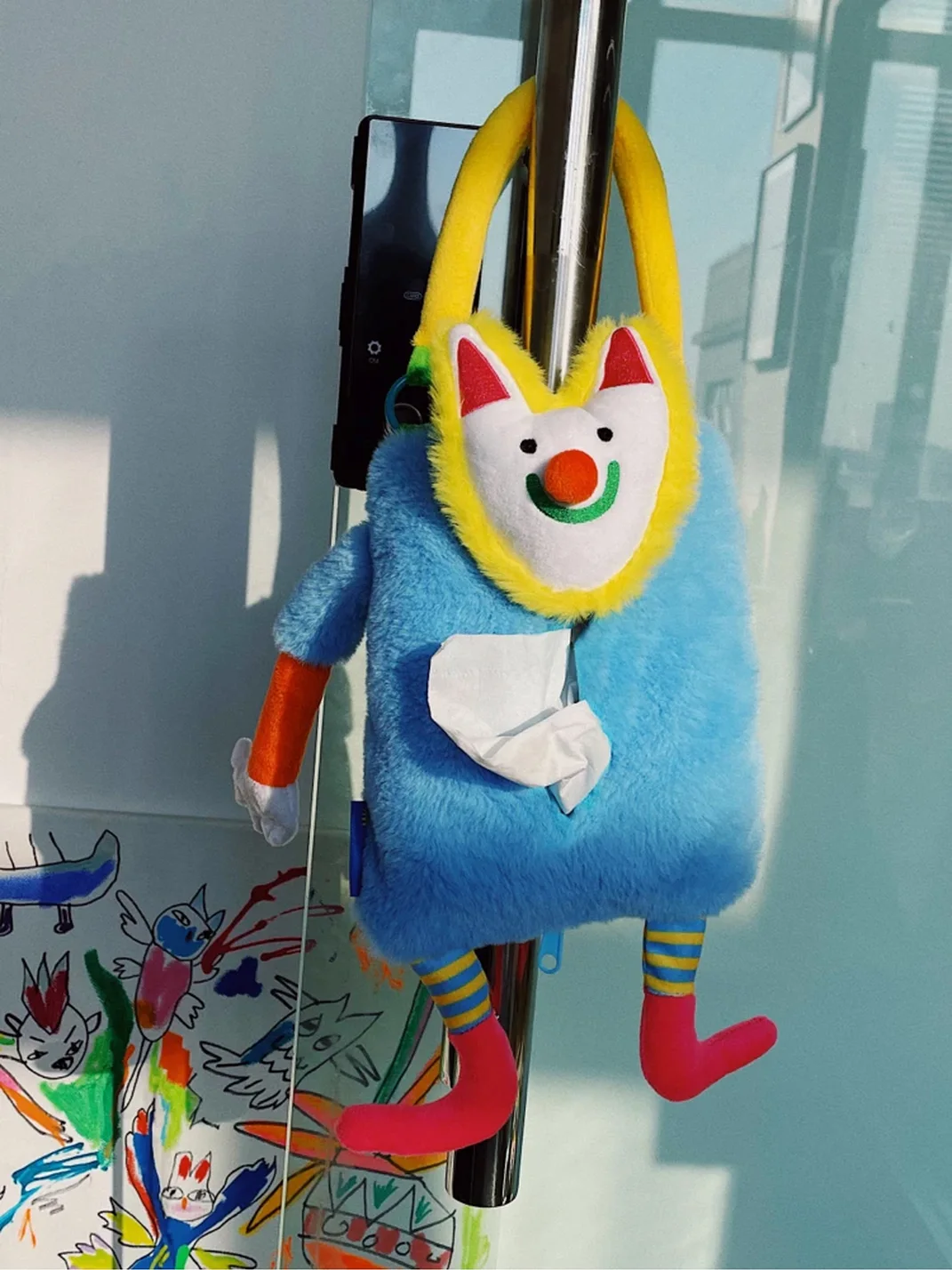 Uodycoco | Plush Cartoon Car Tissue Holder