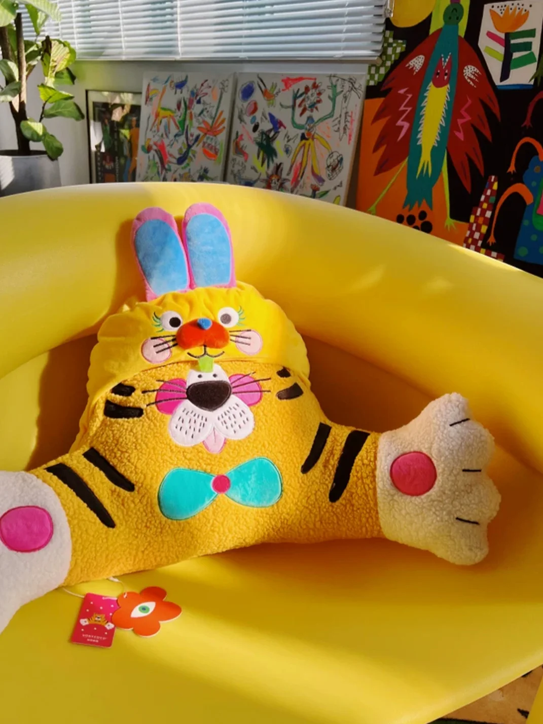 Uodycoco | Cute Tiger Plush Lumbar Support Pillow