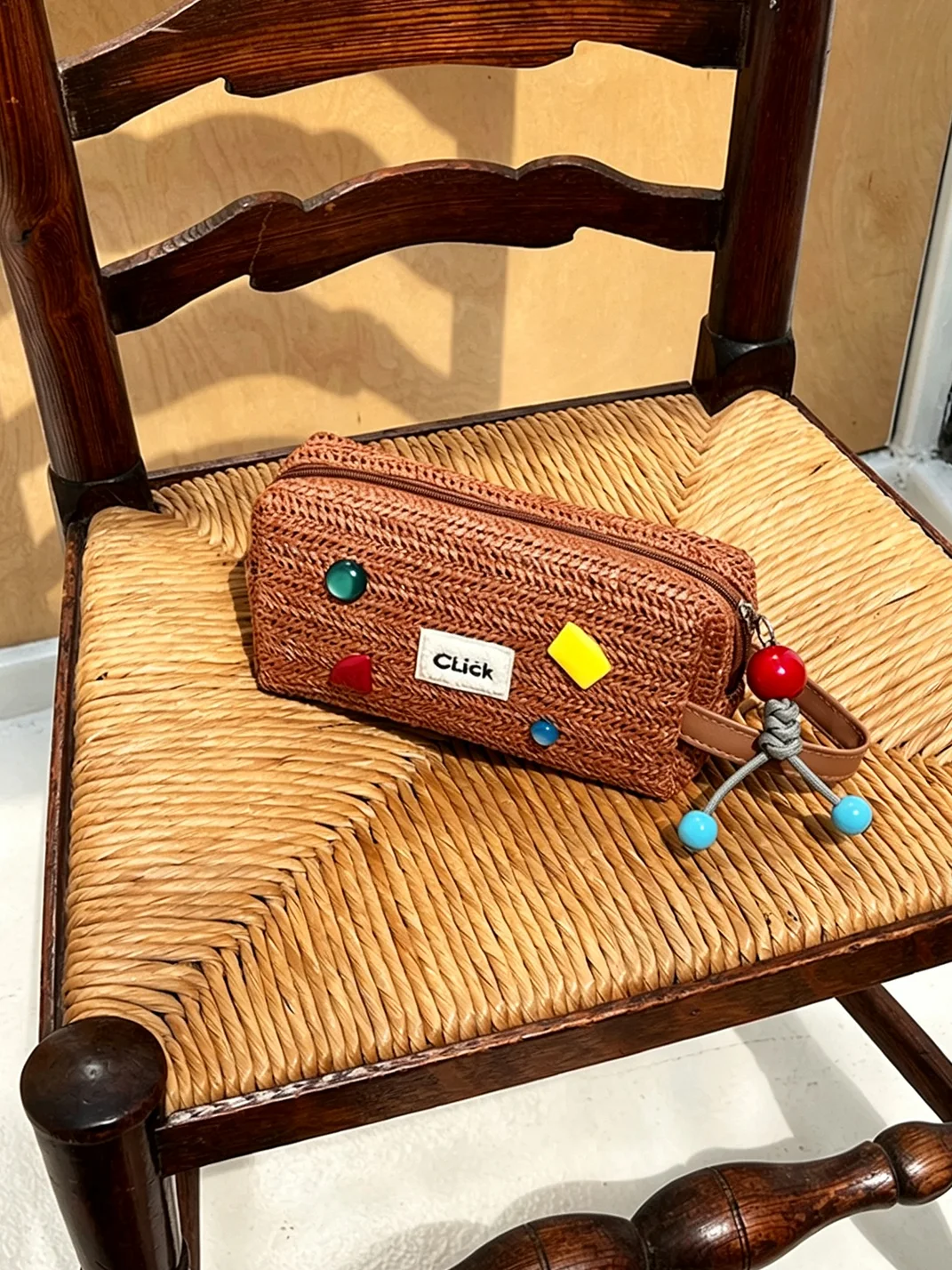 Click | Woven Mini Travel Toiletry Storage Bag