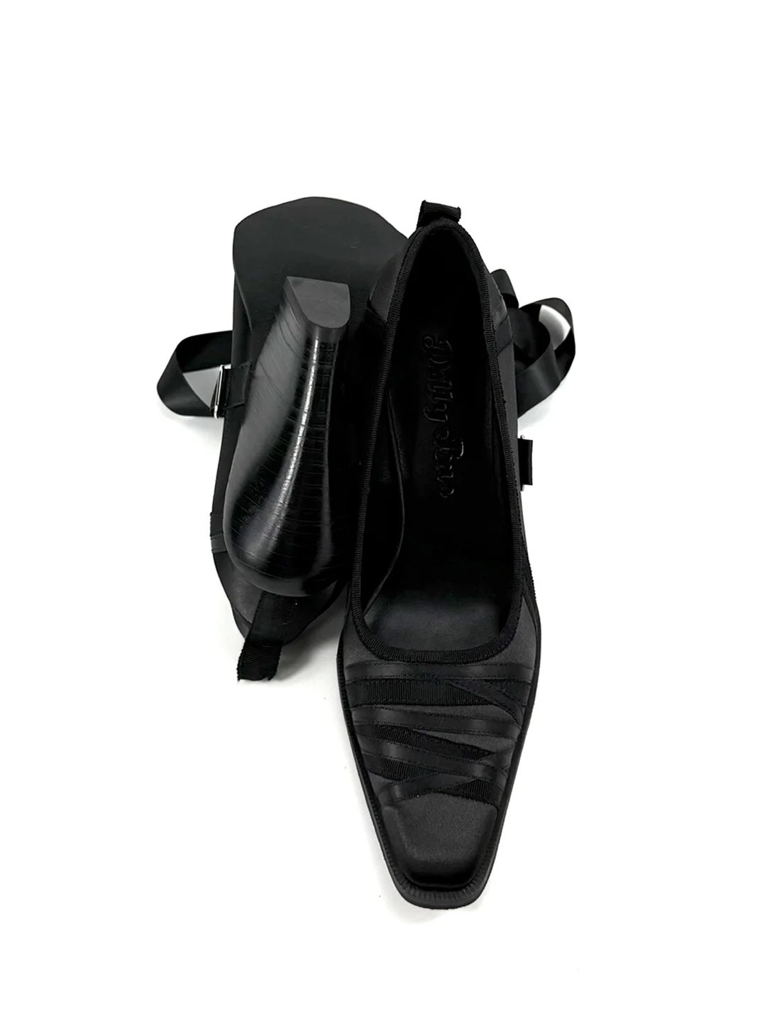 Dolly Bae | Ballet Lace-Up Square Toe Mary Jane Heels