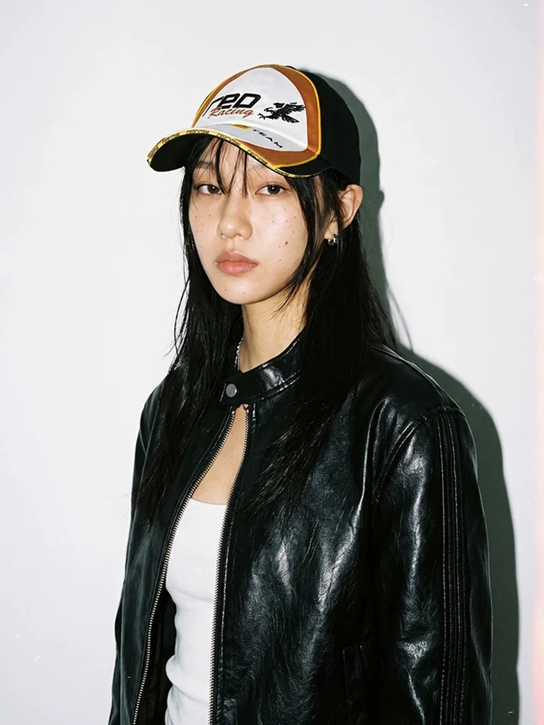 REDRINSE | Colorblock Embroidered Racing Cap