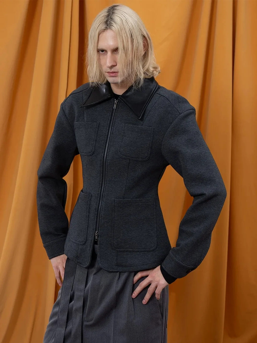 CLP | Fitted Multi-Pocket Zip Lapel Jacket
