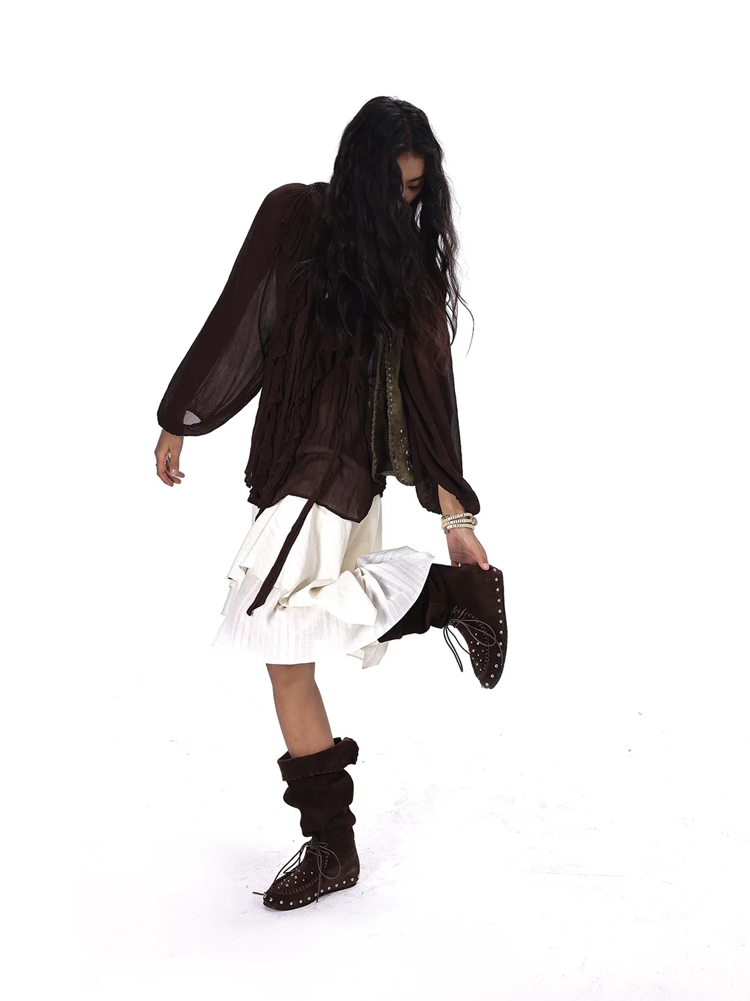 Arcadiagyal | Convertible Fold-Over Slouch Tall Boots