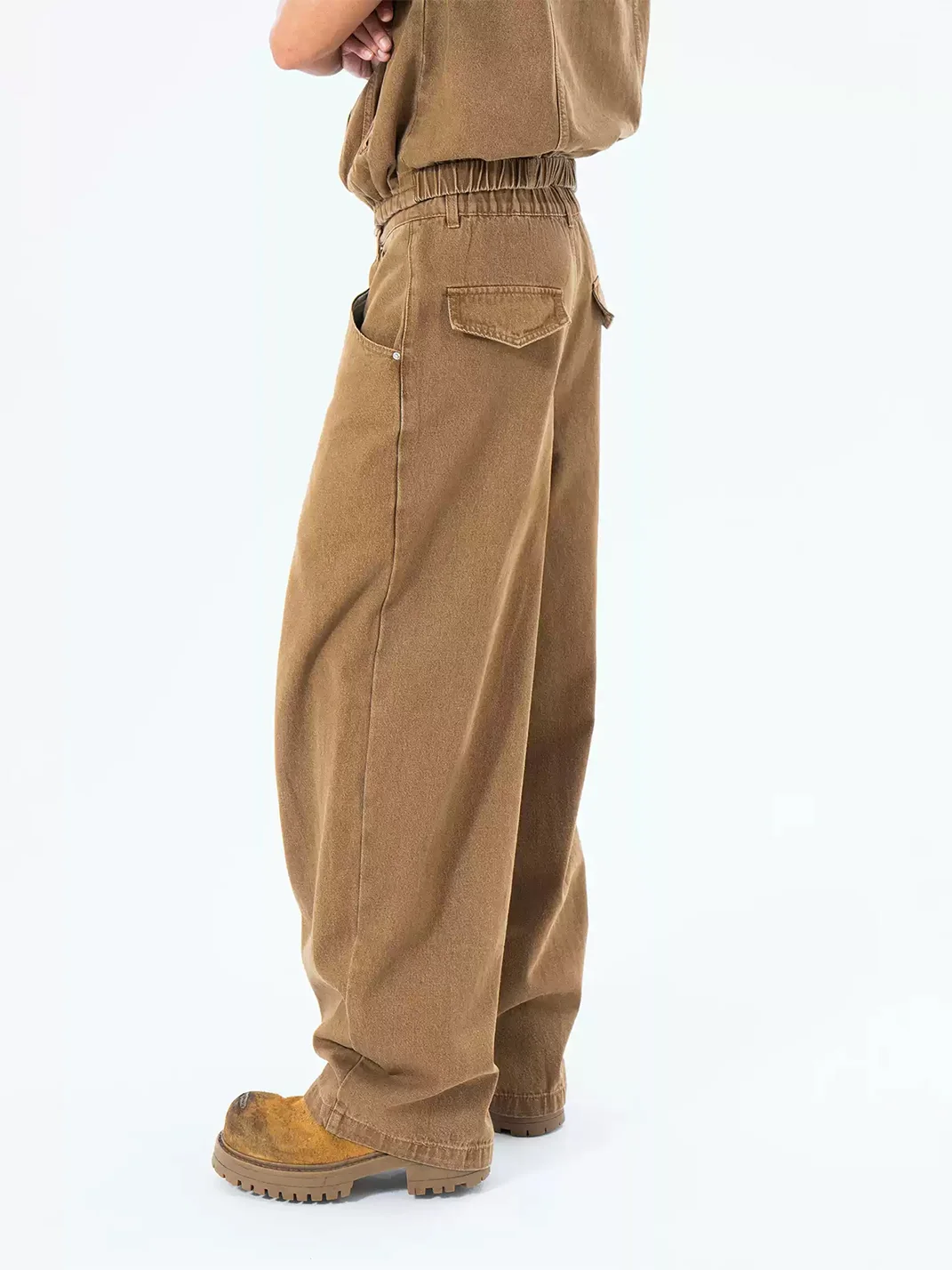 CLP | Pleated Relaxed Wide-Leg Jeans