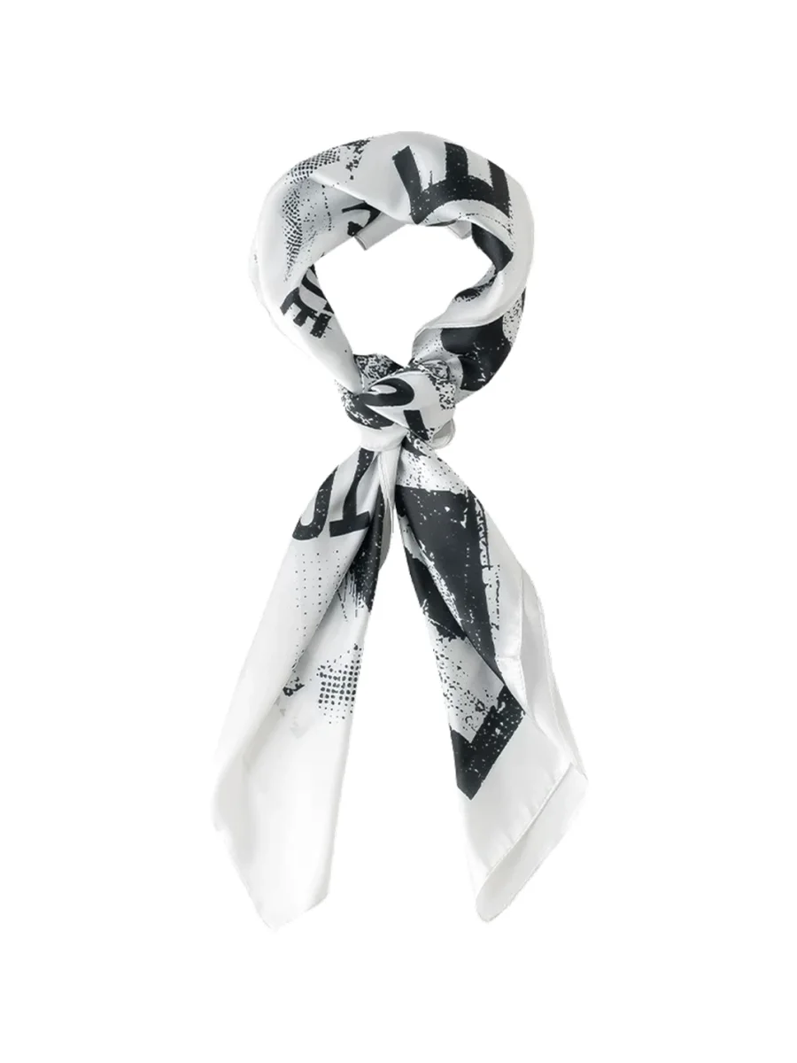 GOST | Distressed Rabbit Print Square Scarf - 4