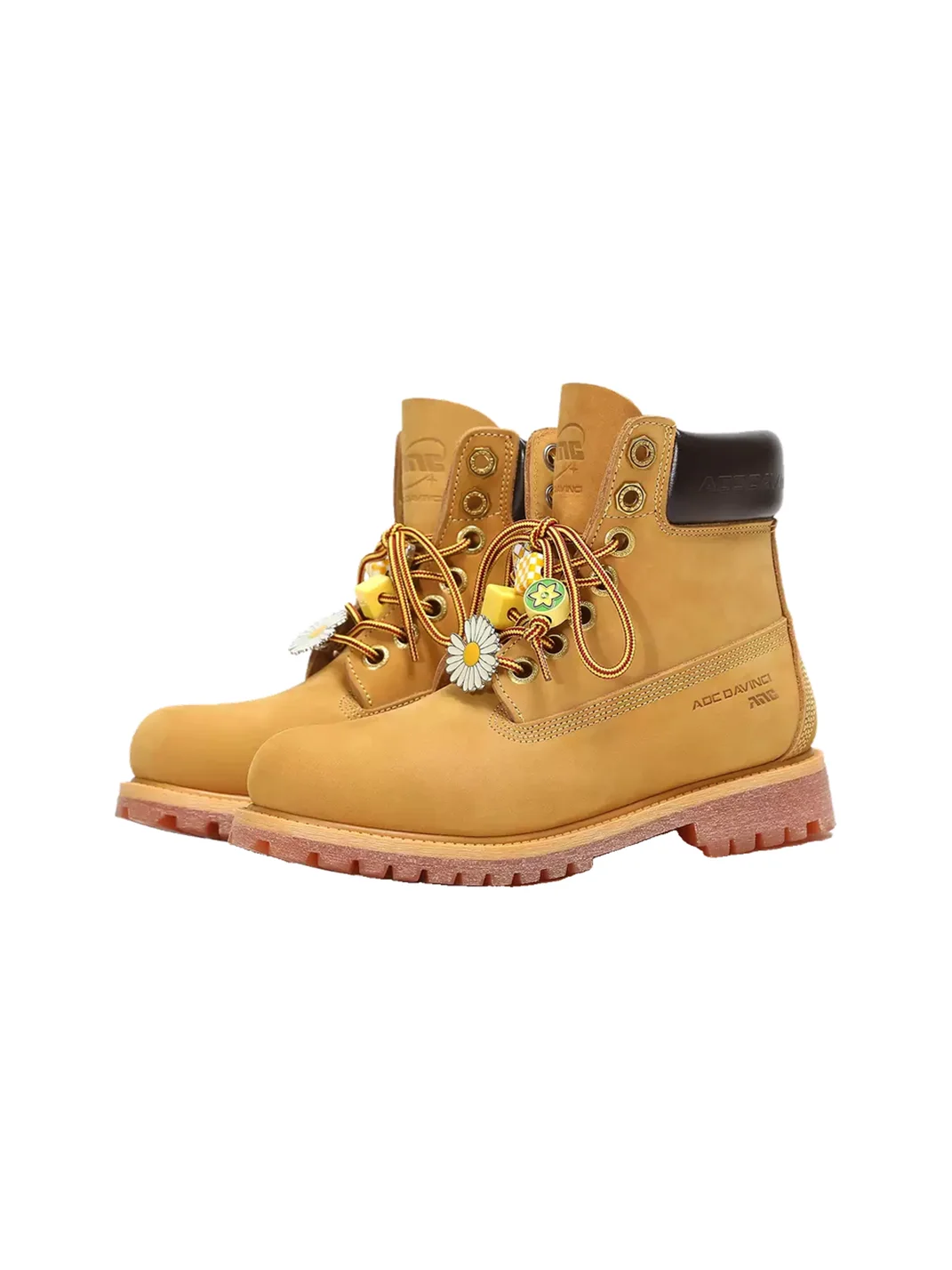 ADC | Yellow Nubuck Leather Work Boots With Shoe Covers