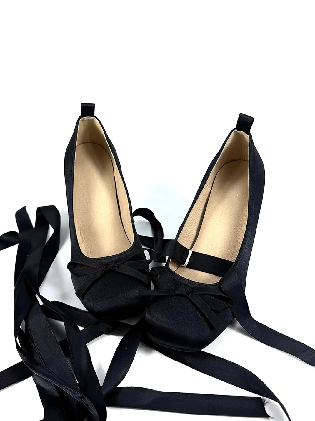 Dolly Bae | Satin Bow Ribbon Mary Jane Heels