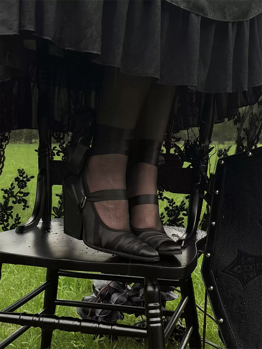 Dolly Bae | Ballet Lace-Up Square Toe Mary Jane Heels