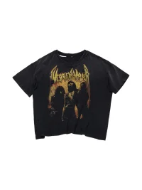 PCCVISION | Distressed Washed Graphic Short Sleeve T-Shirt