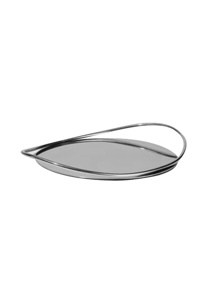 ADRZ | Stainless Steel Mirrored And Wooden Display Tray - 3