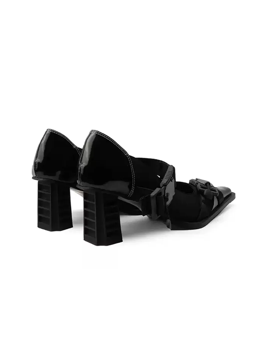 Colorful Bridge | Square Toe Strappy Mary Jane Heels