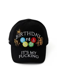 REDRINSE | Birthday Embroidered Curved Brim Baseball Cap
