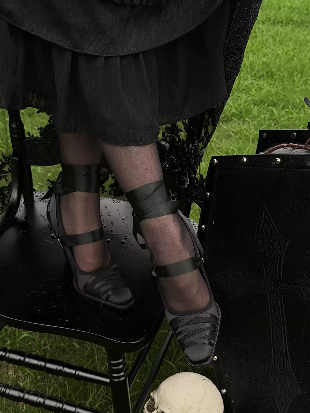 Dolly Bae | Ballet Lace-Up Square Toe Mary Jane Heels