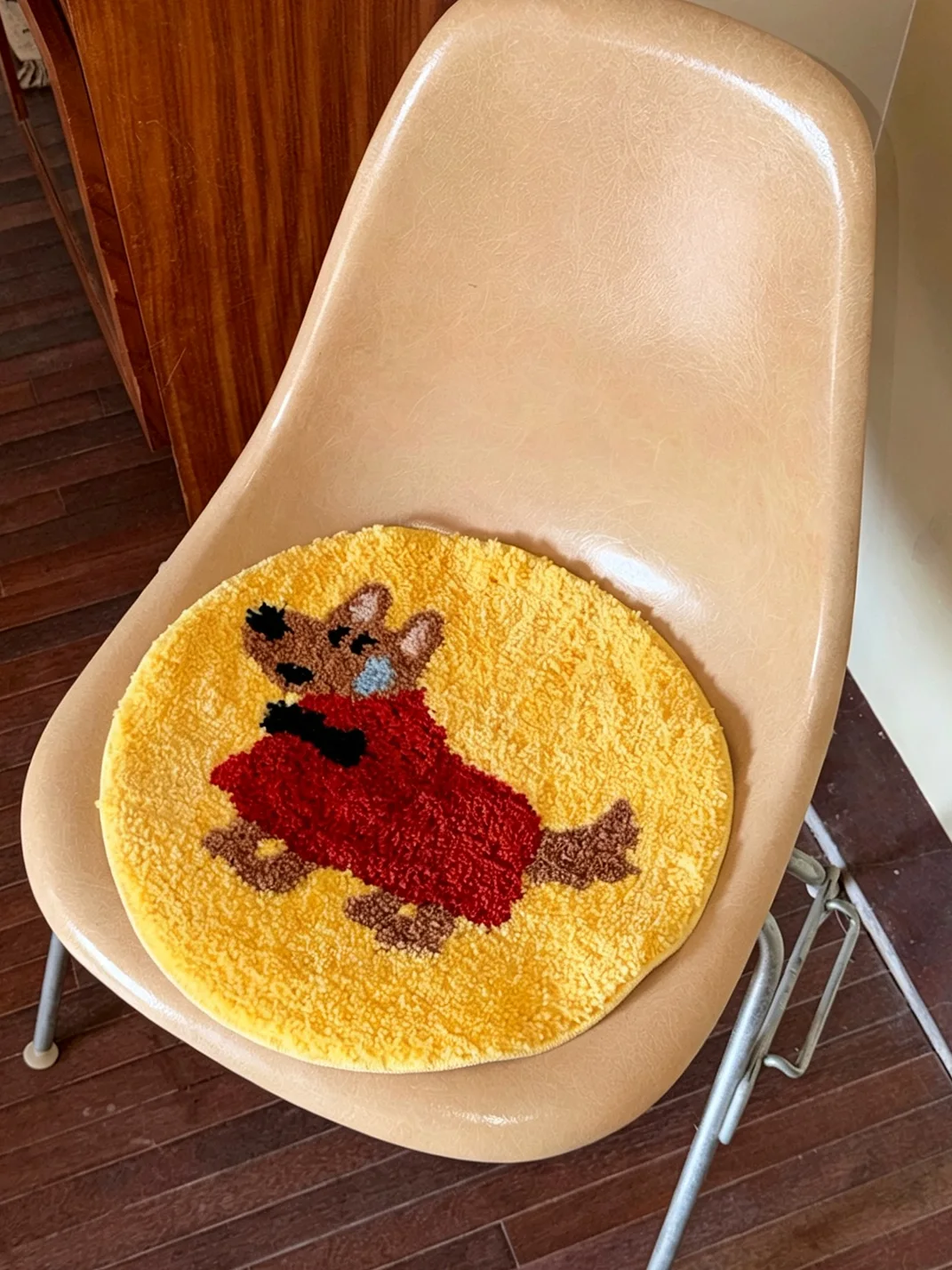 Click | Round Cartoon Animal Tufted Chair Cushion