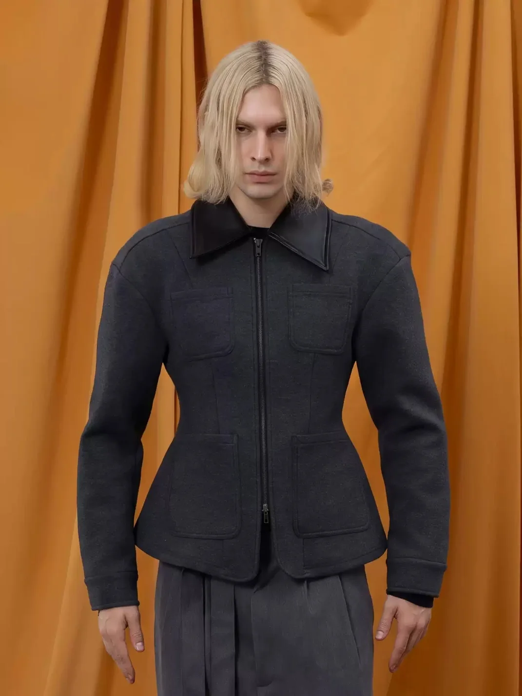 CLP | Fitted Multi-Pocket Zip Lapel Jacket