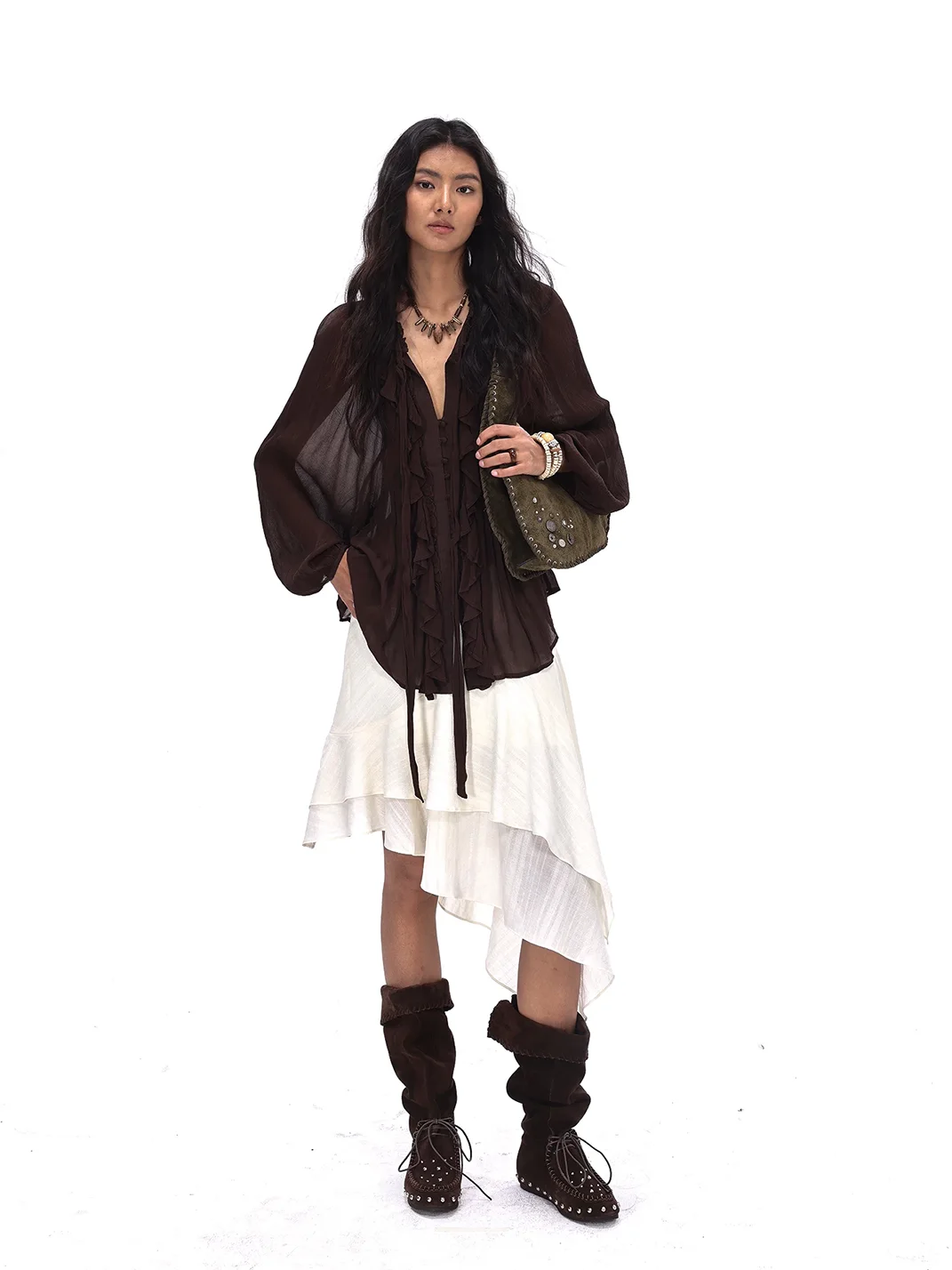 Arcadiagyal | Convertible Fold-Over Slouch Tall Boots