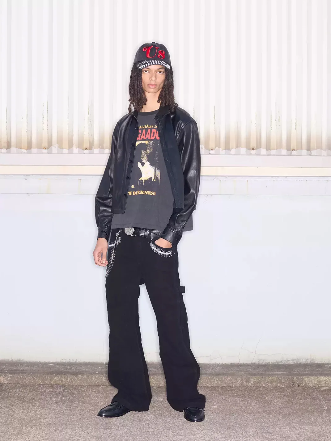 SONGAADON | Washed Missile Embroidered Baseball Cap