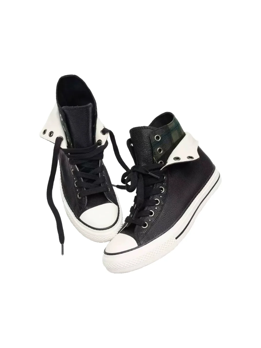 Tiesake | Modular Lambskin Crystal Sole Canvas Sneakers