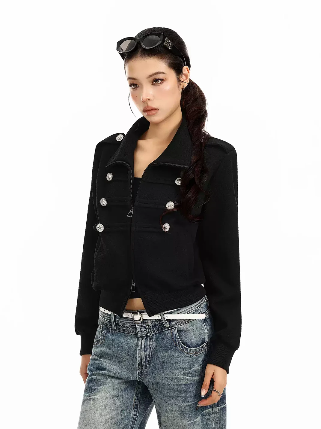BIGGOLD | Lapel Cardigan Sweatshirt Jacket