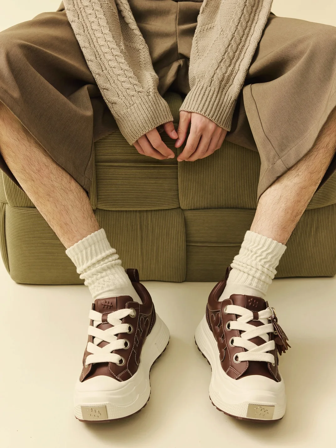 Shootbrand | Leather Platform Retro Sneakers